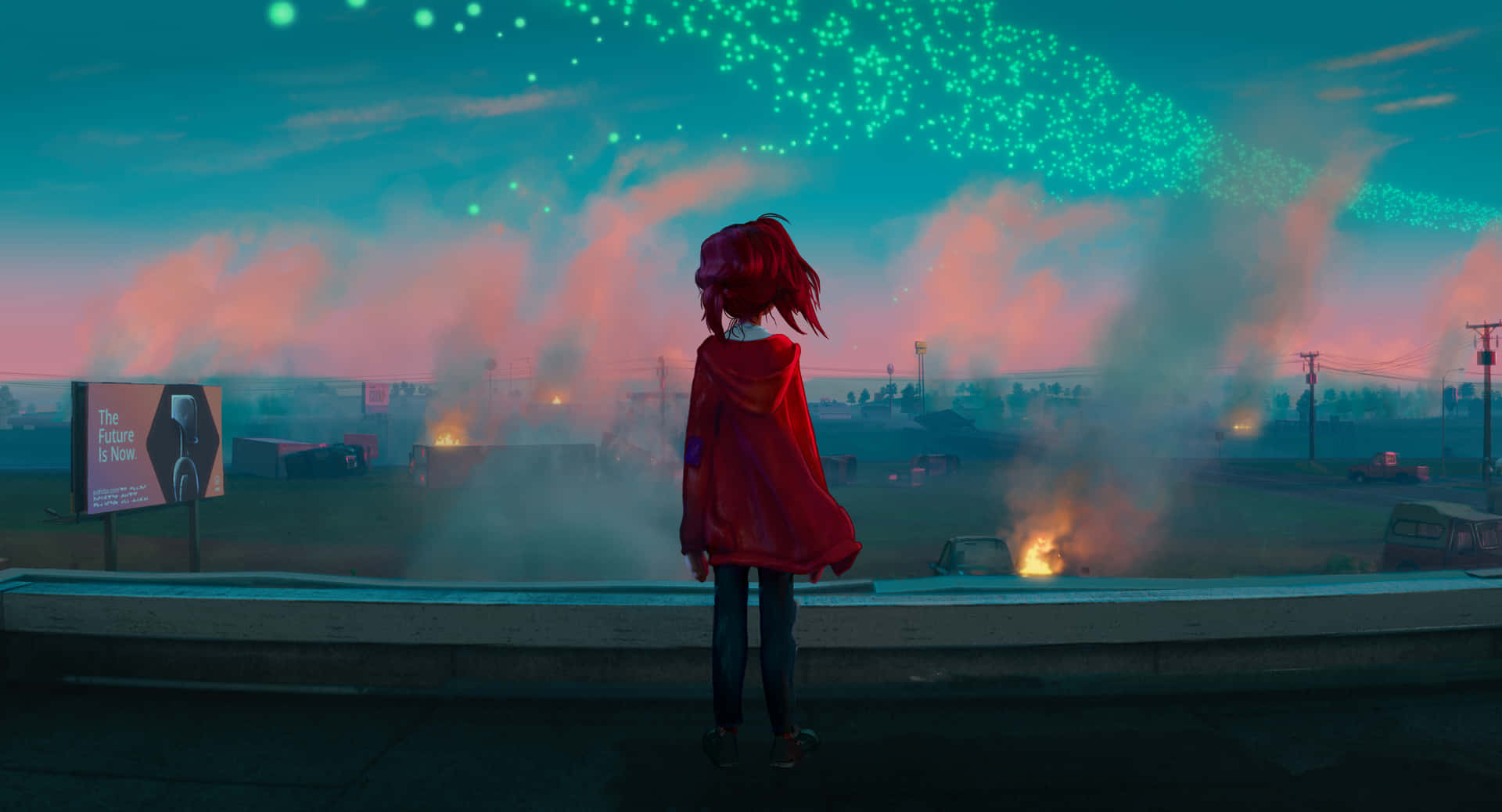 Little Girl In The Movie Connected Background