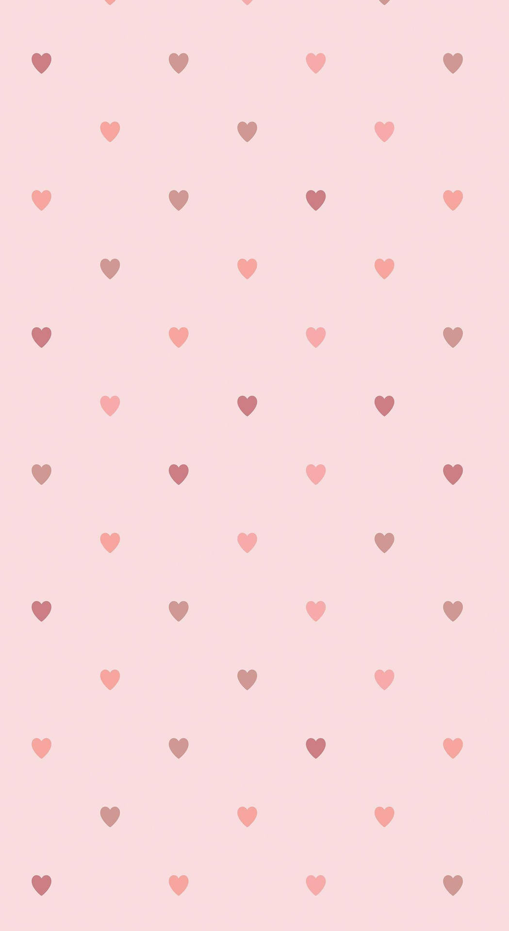 Little Pastel Pink Heart Shapes Background