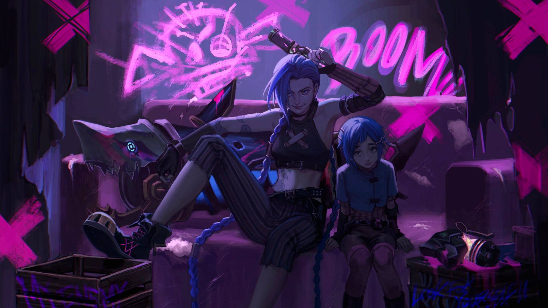 Little Powder And Jinx Desktop