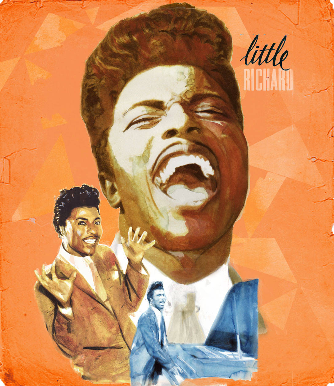 Little Richard Classic R&b Music Fan Art Background