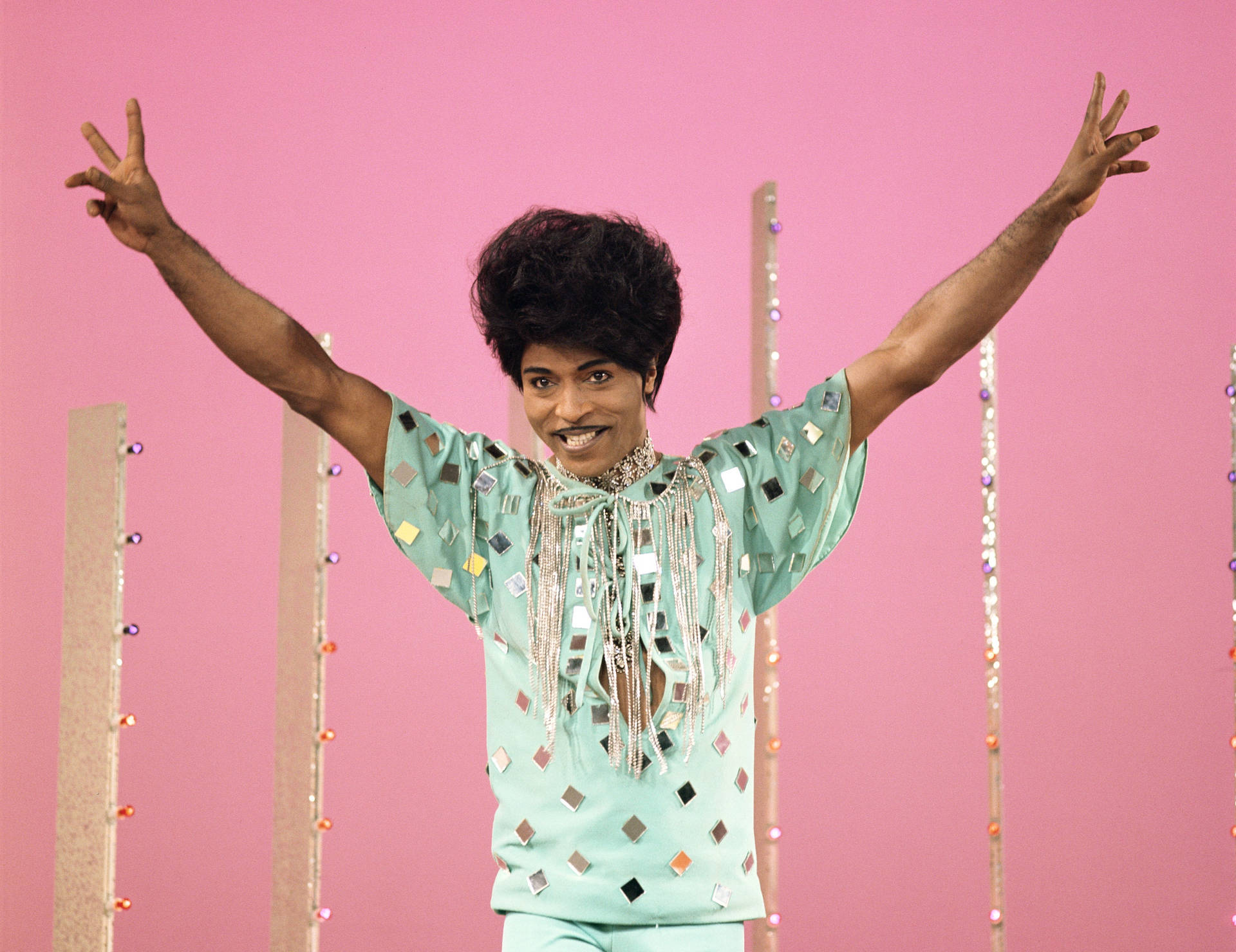 Little Richard Colorful Fashion Icon 1971 Background