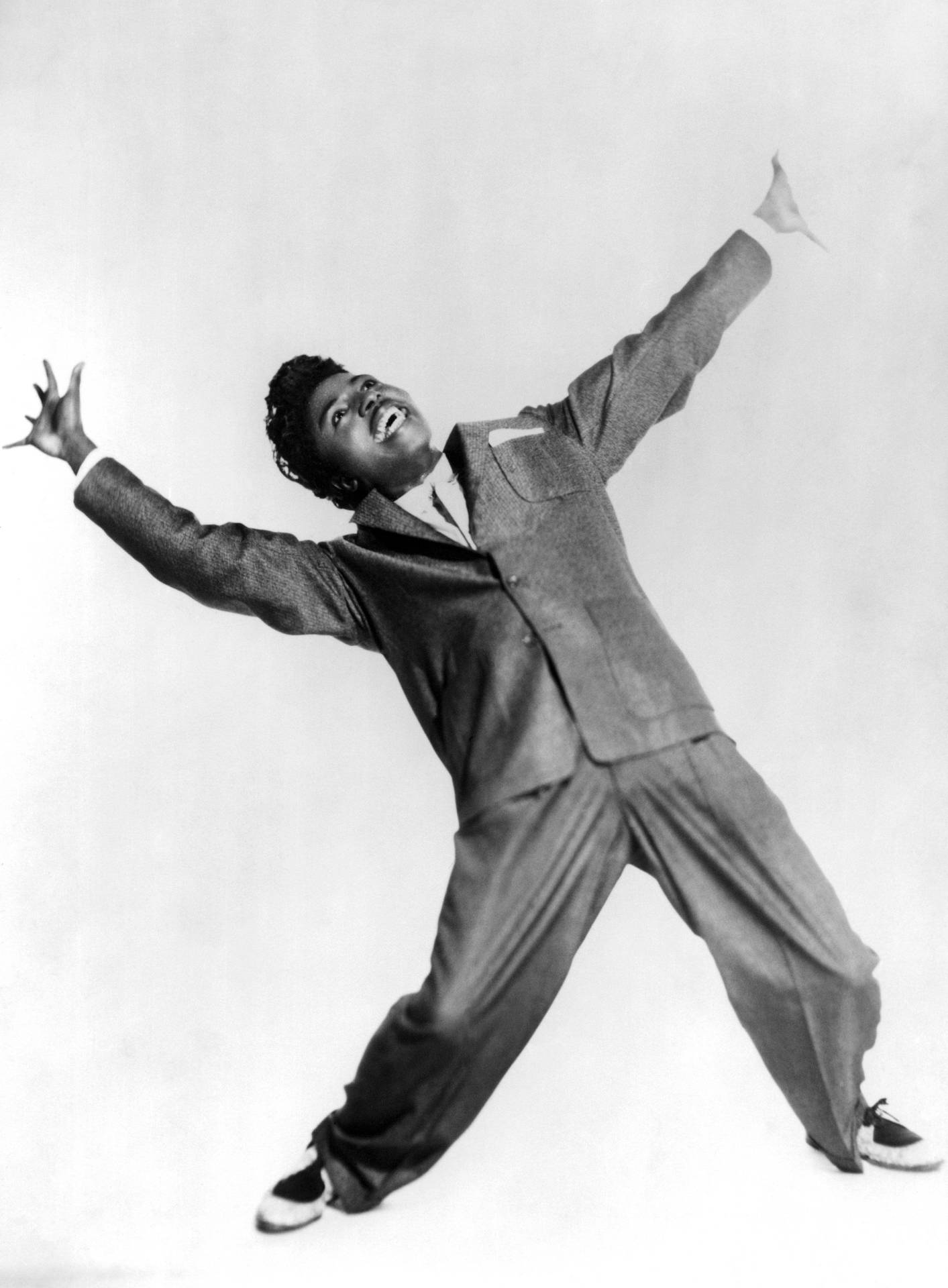 Little Richard Funny Pose 1956 Portrait Background