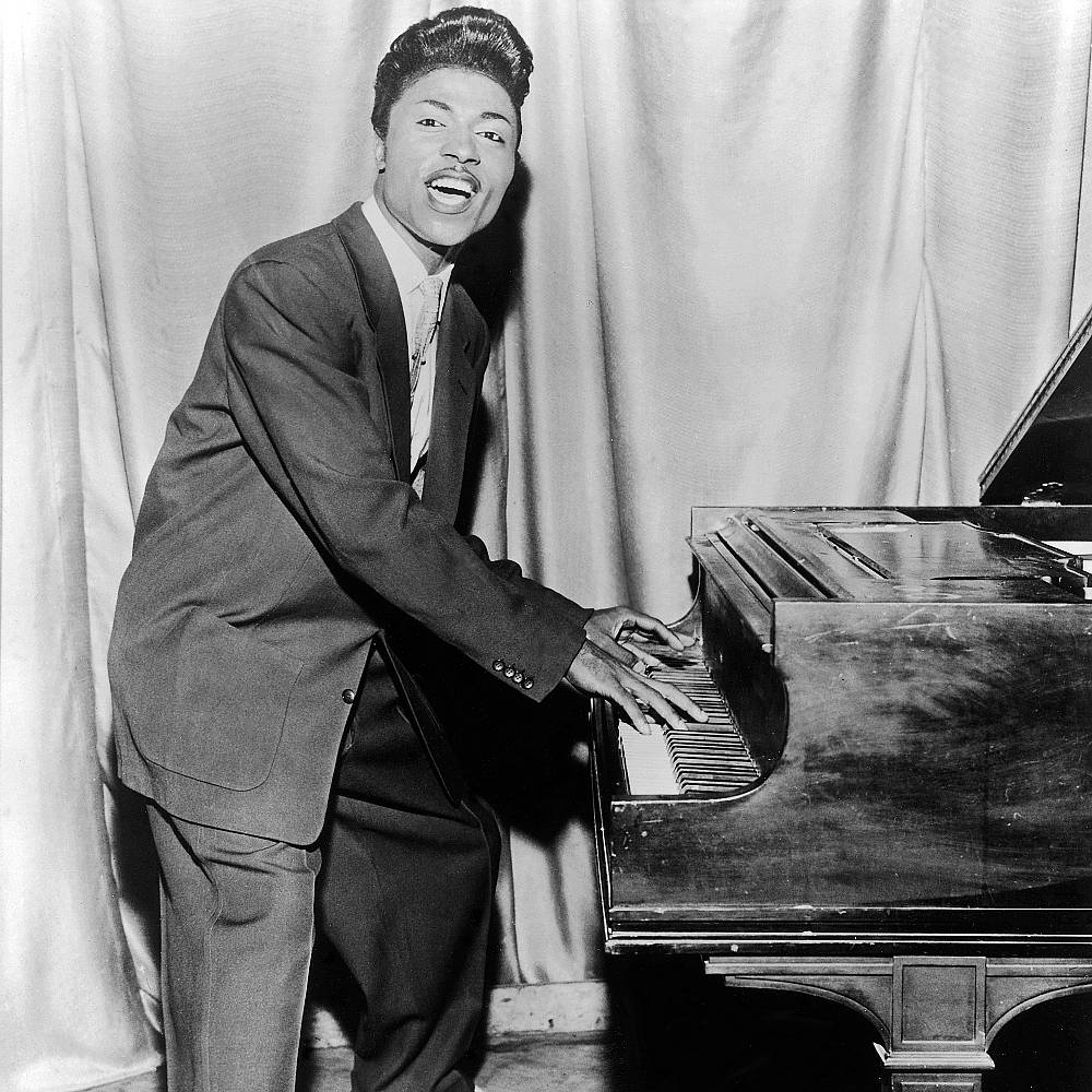 Little Richard Singing Piano Onstage Background