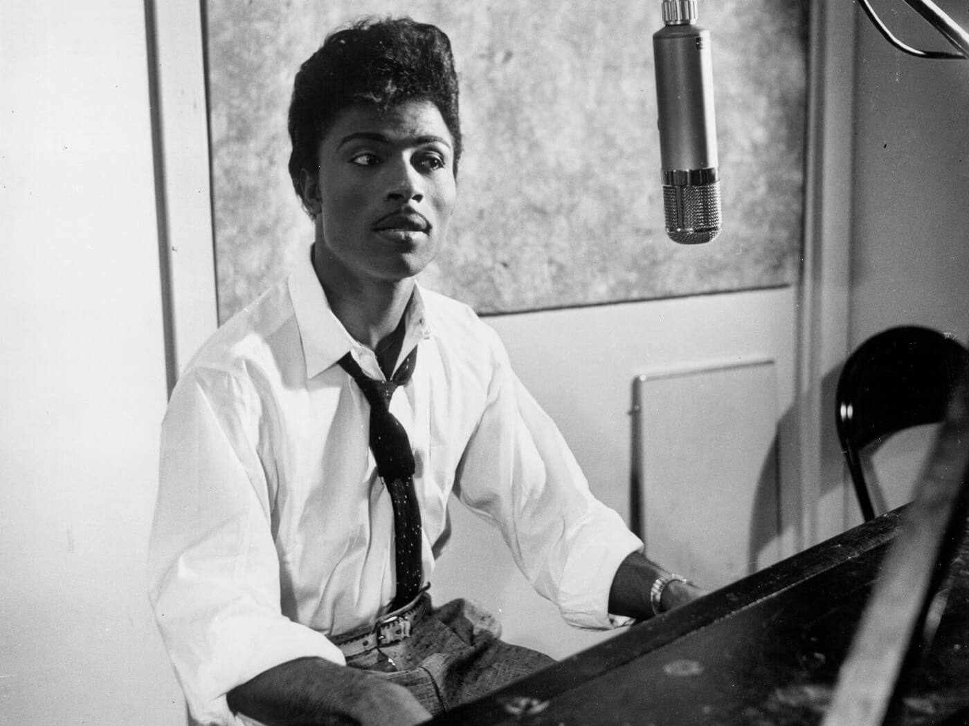 Little Richard Singing Studio Late 1960s Background