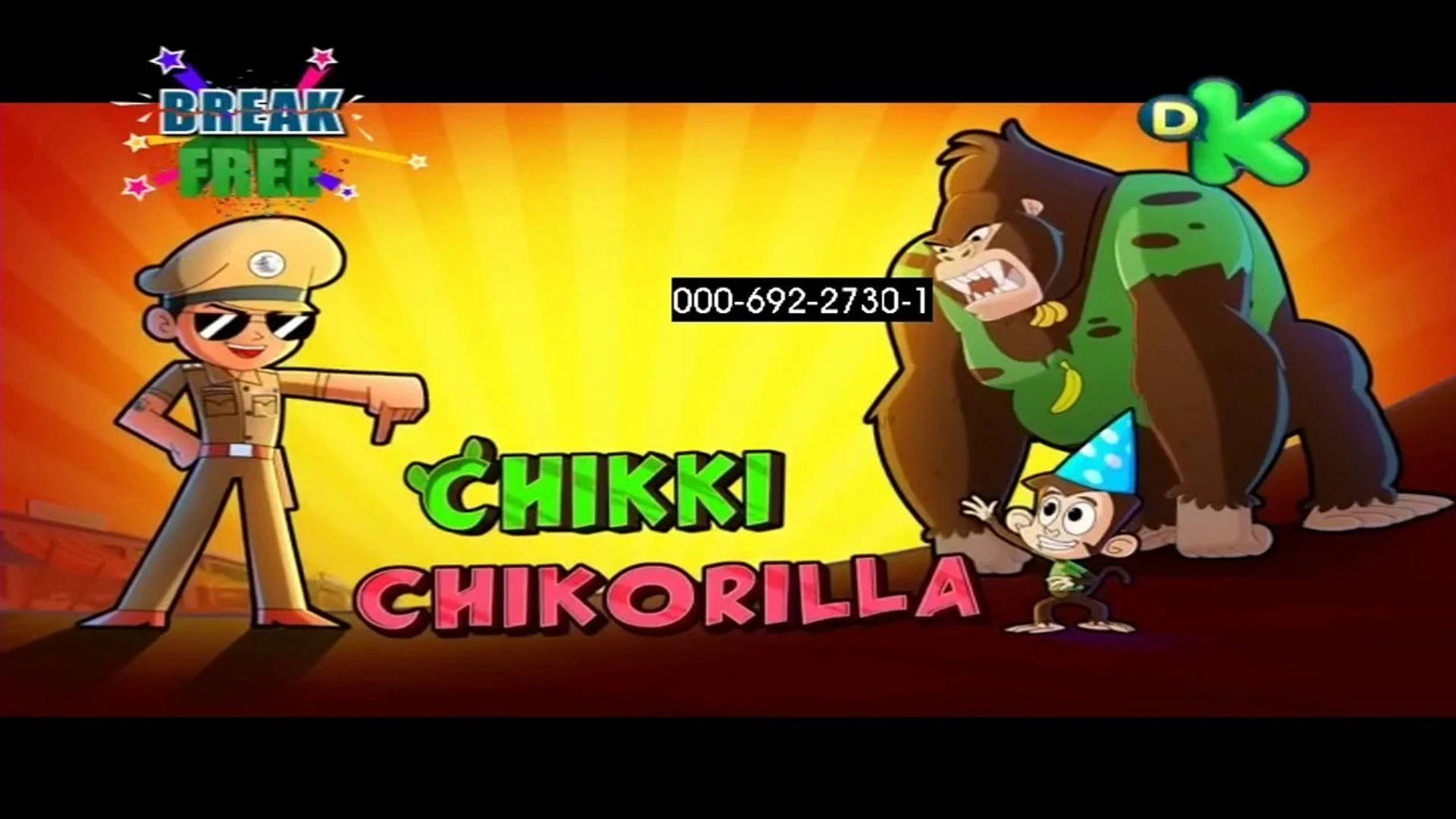 Little Singham And Chikki With A Gorilla Background