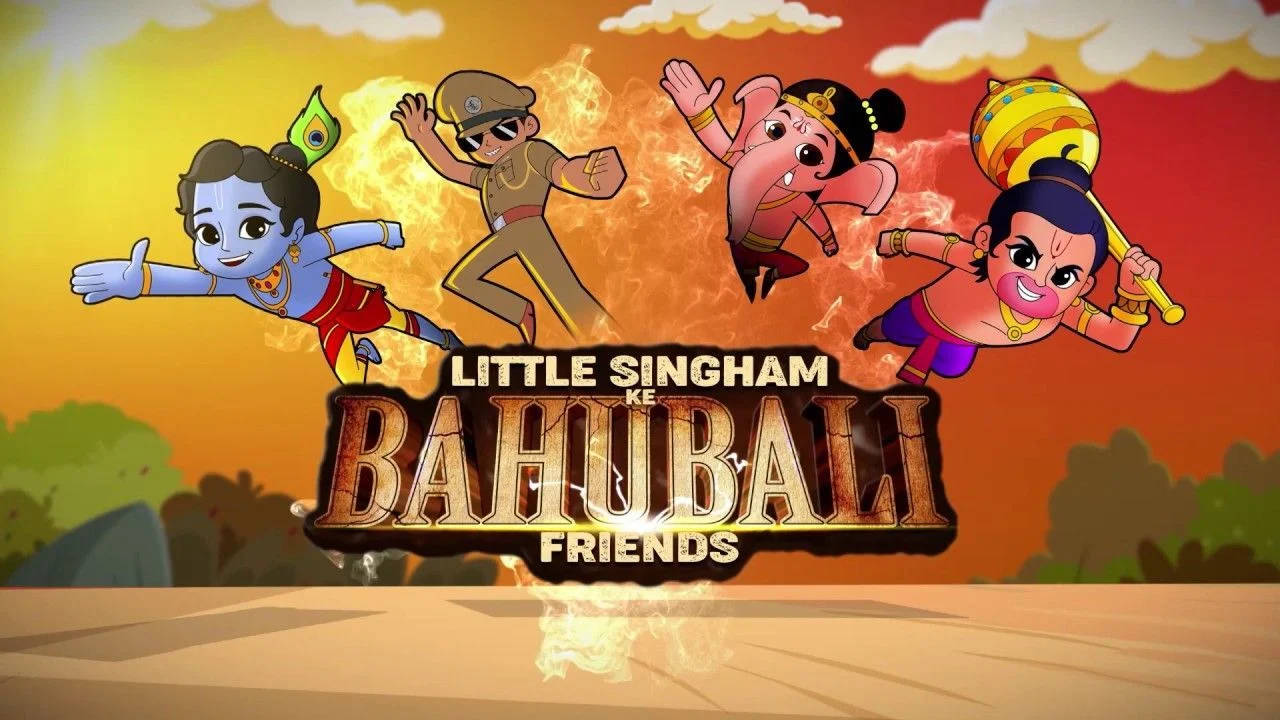 Little Singham Bahubali Friends Background