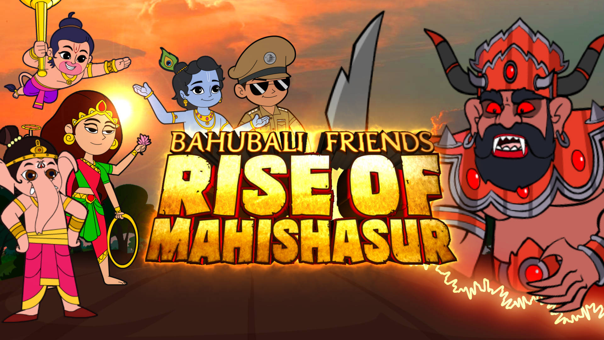 Little Singham Rise Of Mahishasur Background