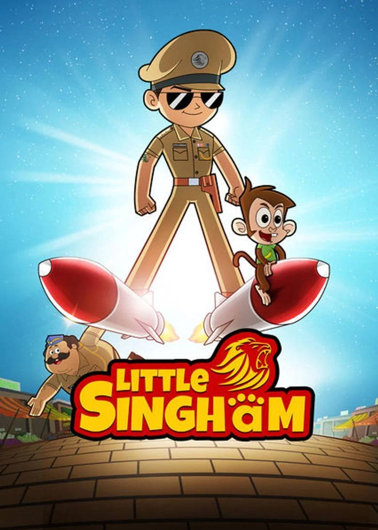 Little Singham With Monkey Chikki Background