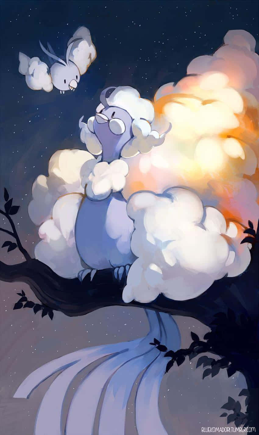 Little Swablu And Altaria Background