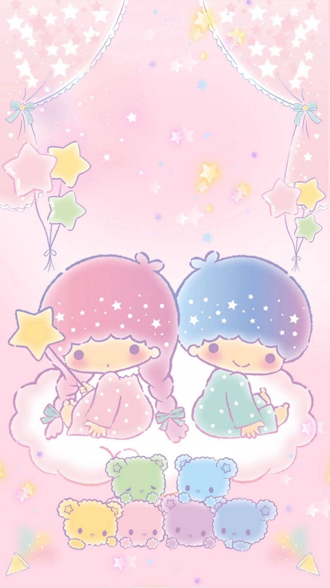Little Twin Stars Bedtime Background