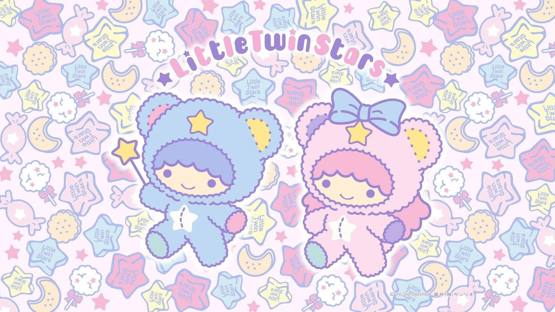 Little Twin Stars Cute Costumes Background