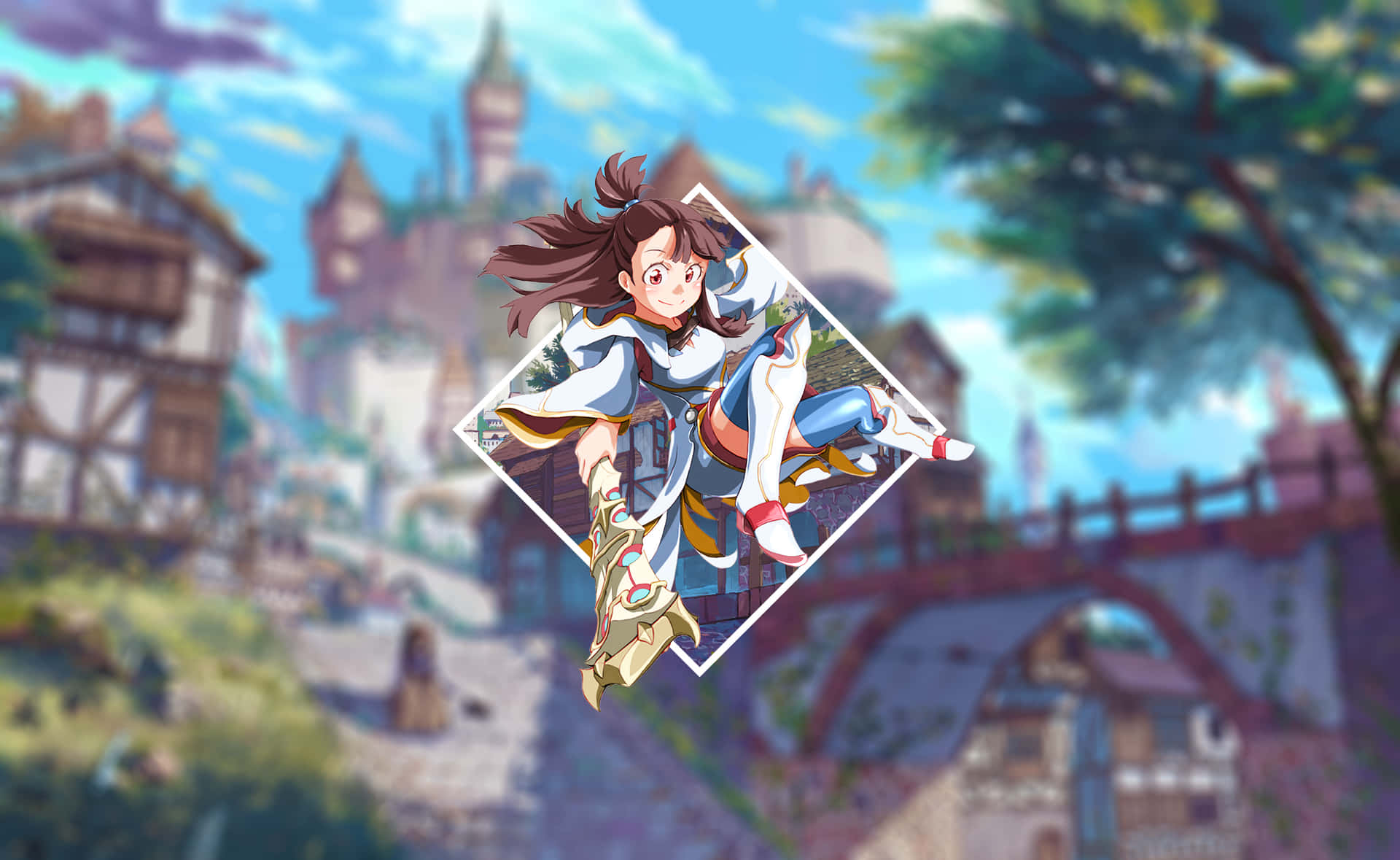 Little Witch Academia Atsuko Fan Art Background