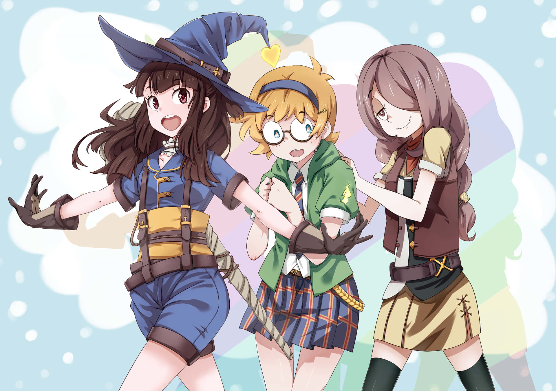 Little Witch Academia Cute Pastel Illustration