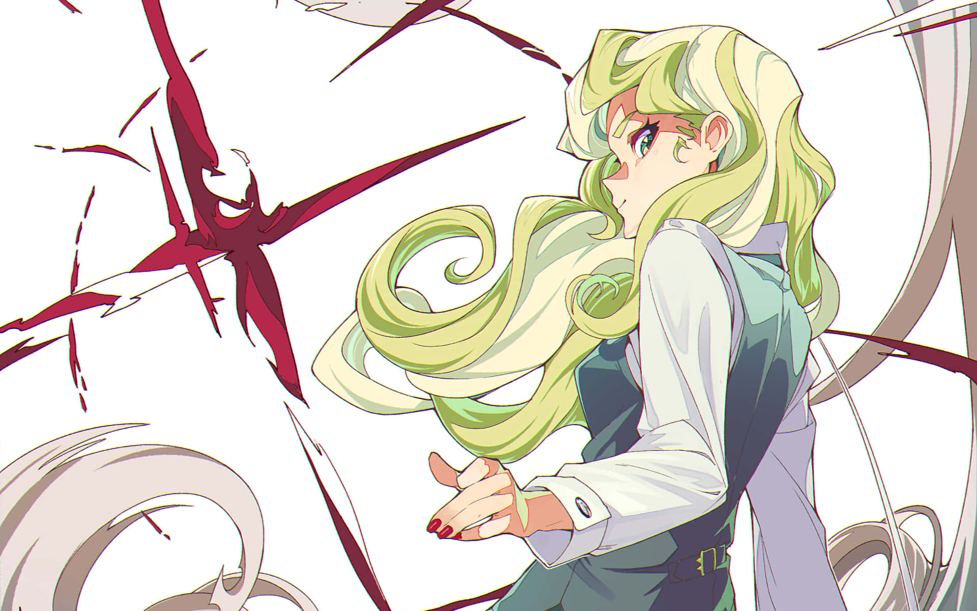 Little Witch Academia - Diana Cavendish Backview Background