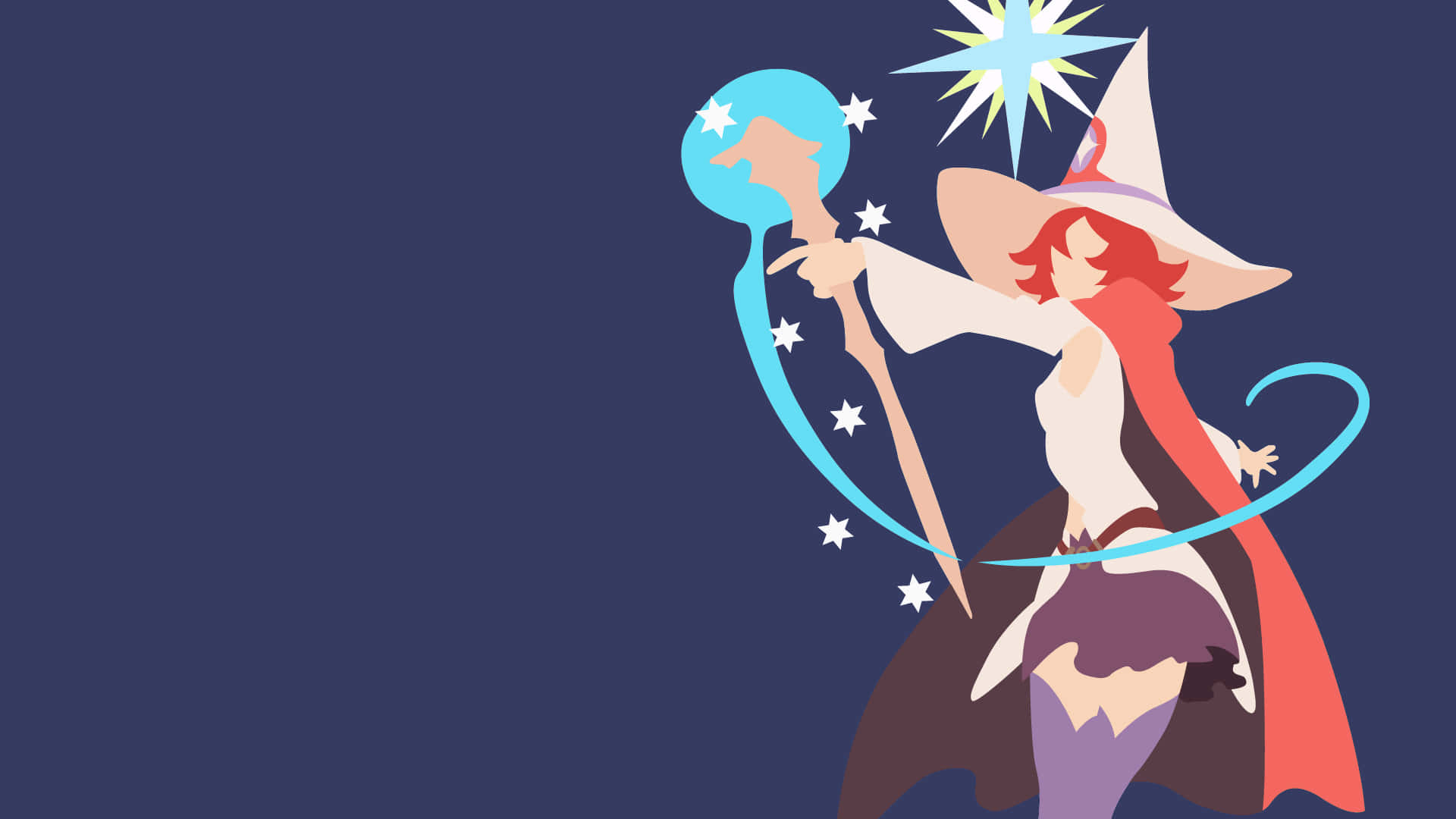 Little Witch Academia Shiny Chariot Minimalist Background