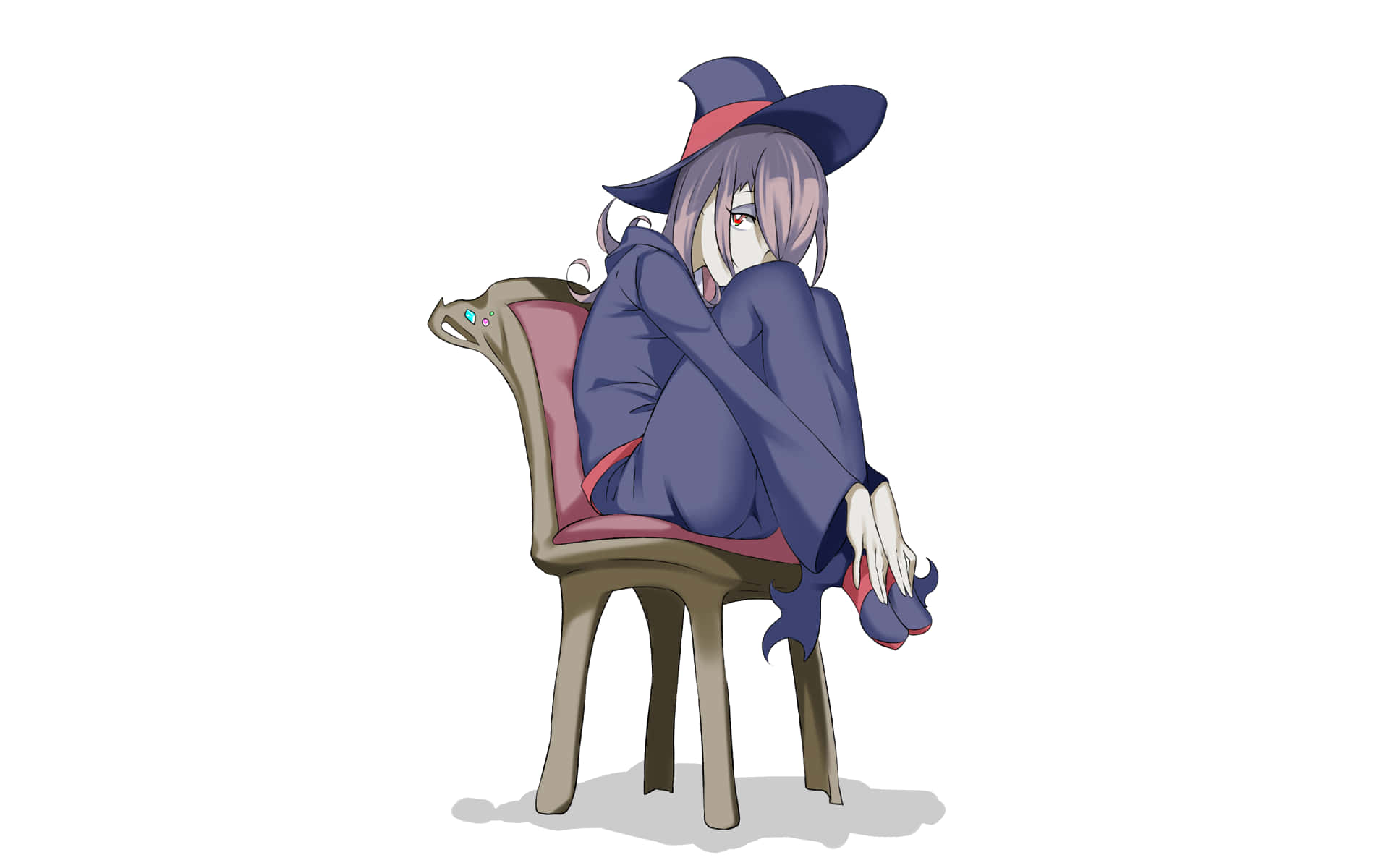 Little Witch Academia Sucy On A Chair