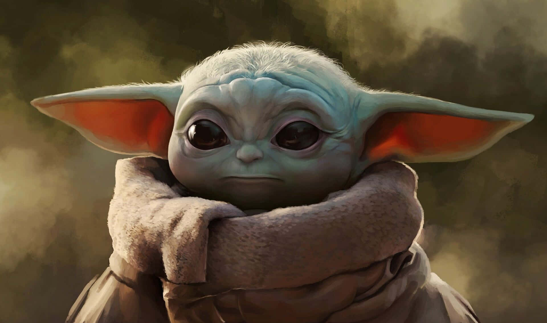 Little Yoda Joins The Mandalorian Background