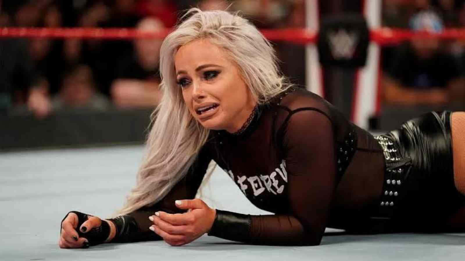 Liv Morgan Crying Middle Of Ring Background