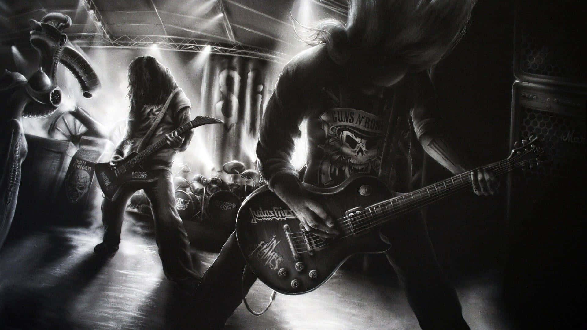 Live Heavy Metal Band [wallpaper] Background