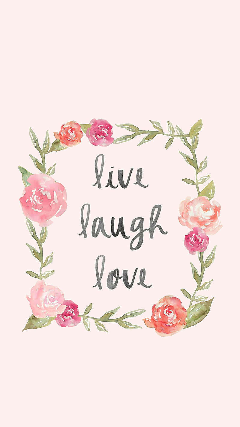 Live Laugh Love Floral Frame