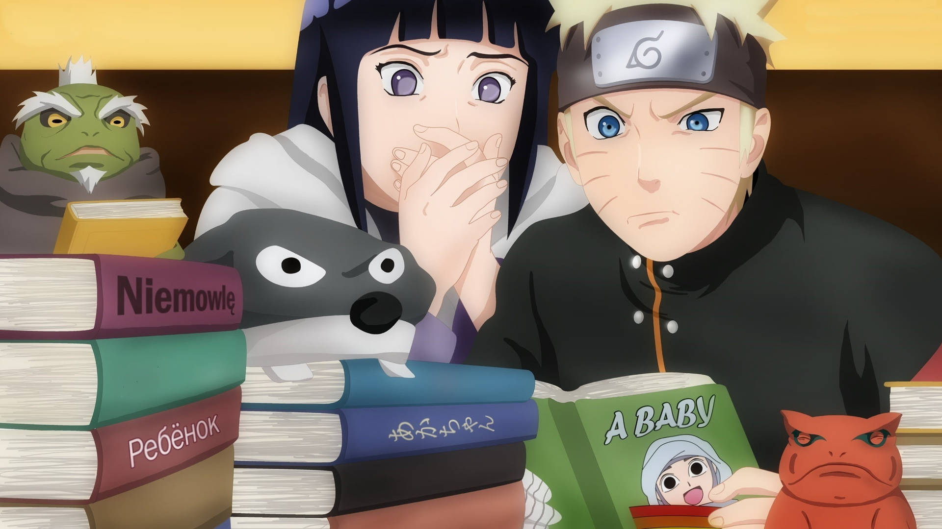 Live Naruto And Hinata Childbirth Book Background