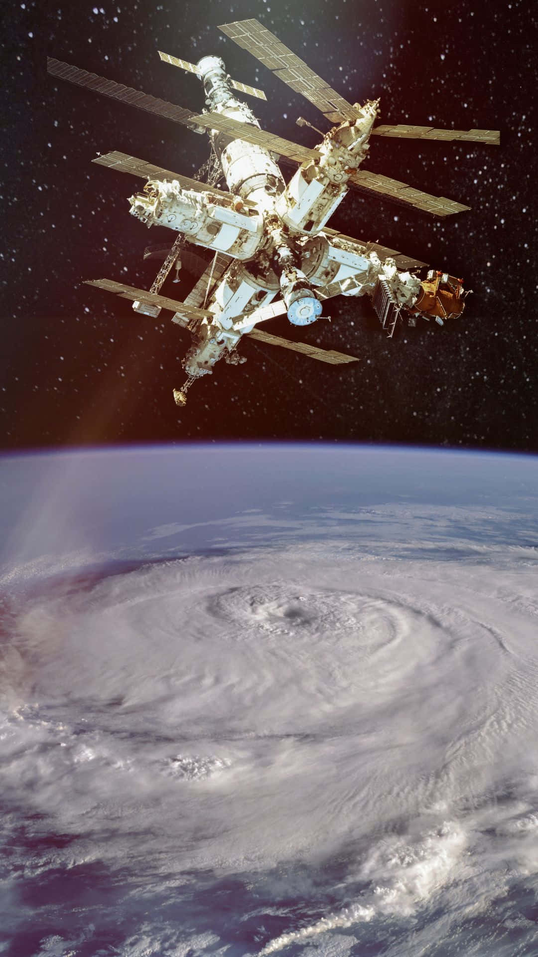 Live Space: Stunning View Of Earth From Space Background