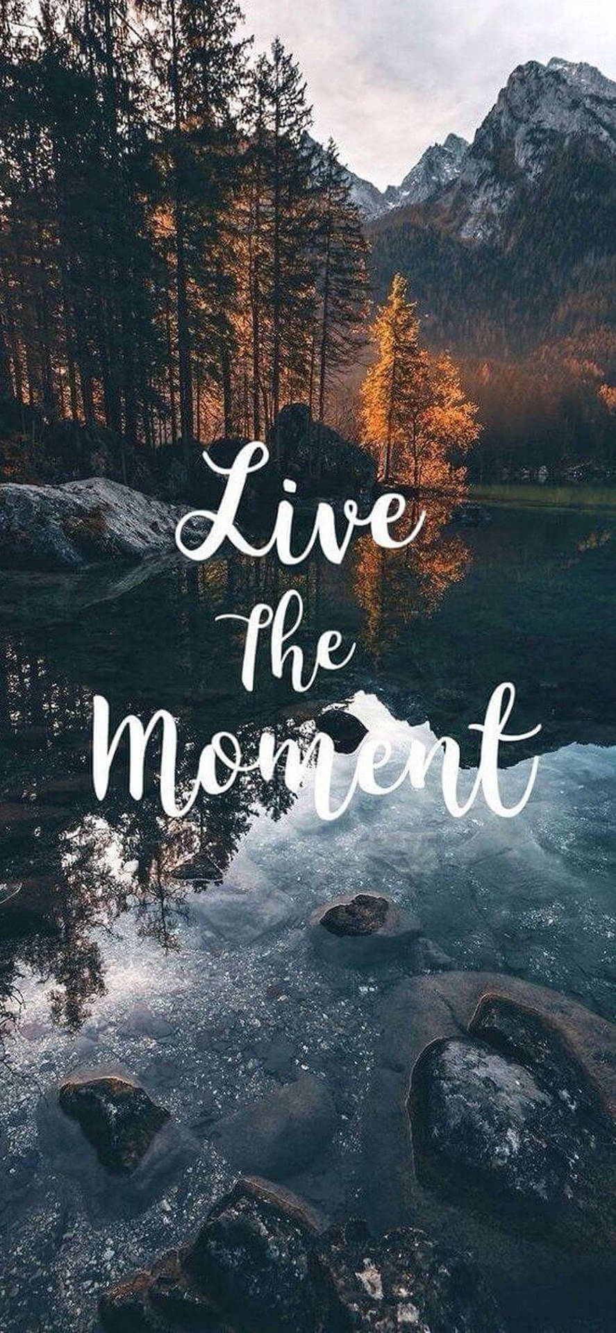 Live The Moment Motivational Iphone