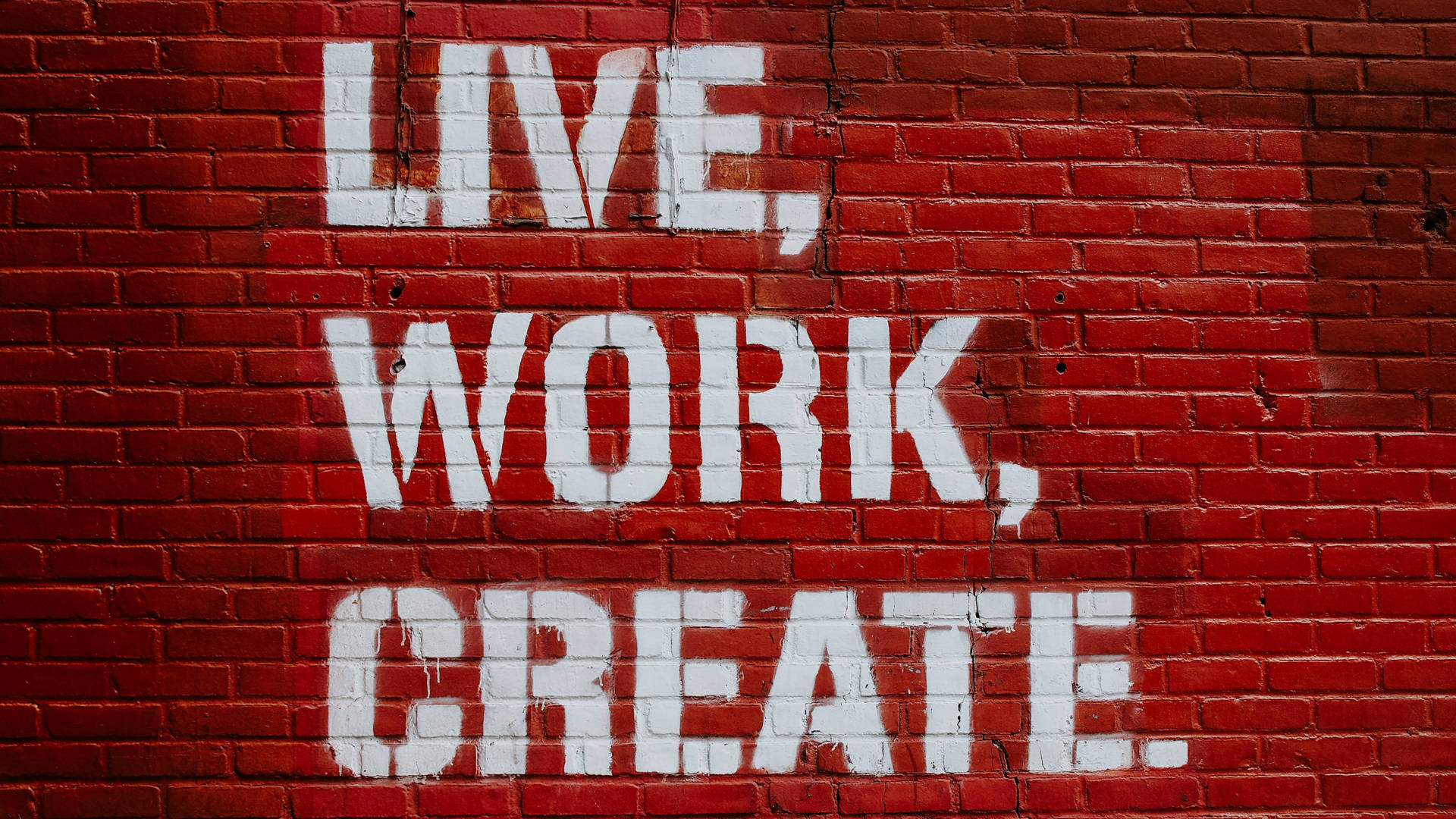 Live Work Create Wall