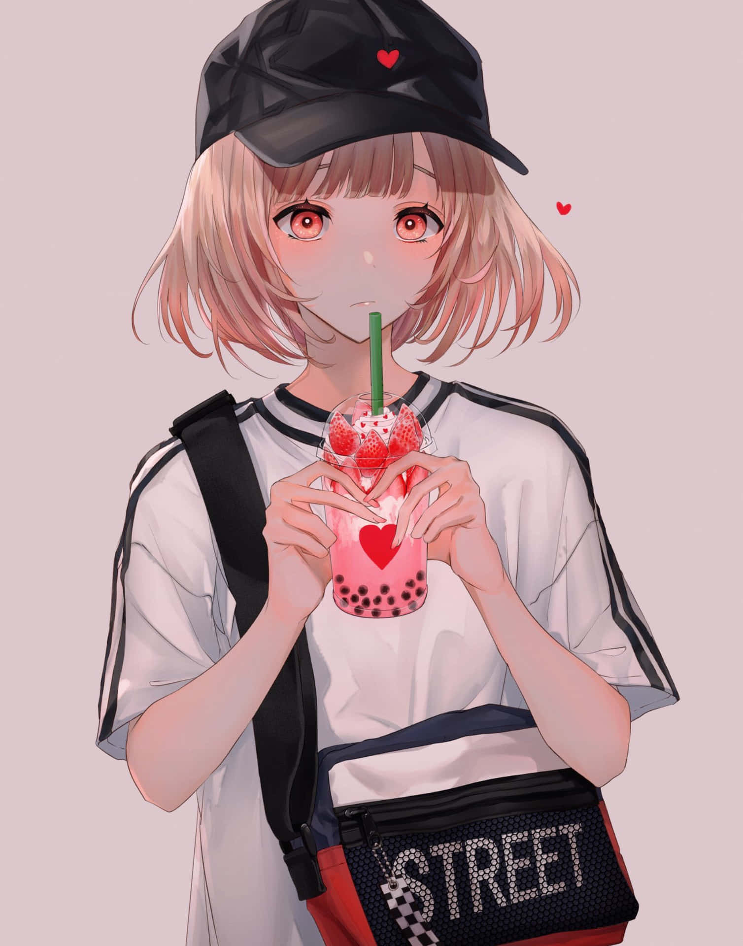 Live Your Best Anime Life With Bubble Tea Background