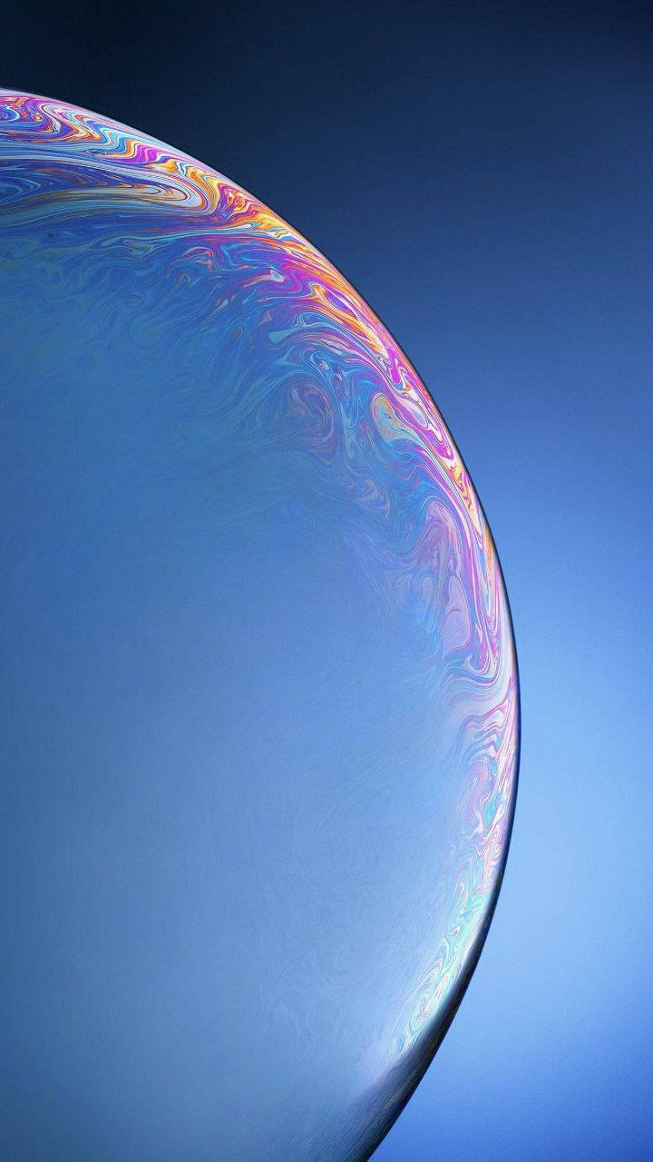 Lively Multi-colored Bubble Image Displayed On An Original Iphone 7