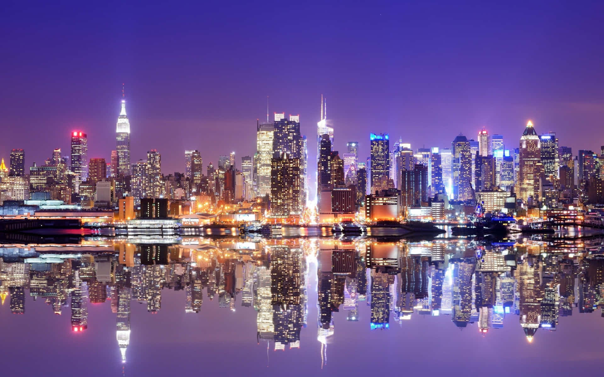 Lively New York City Landscape Background