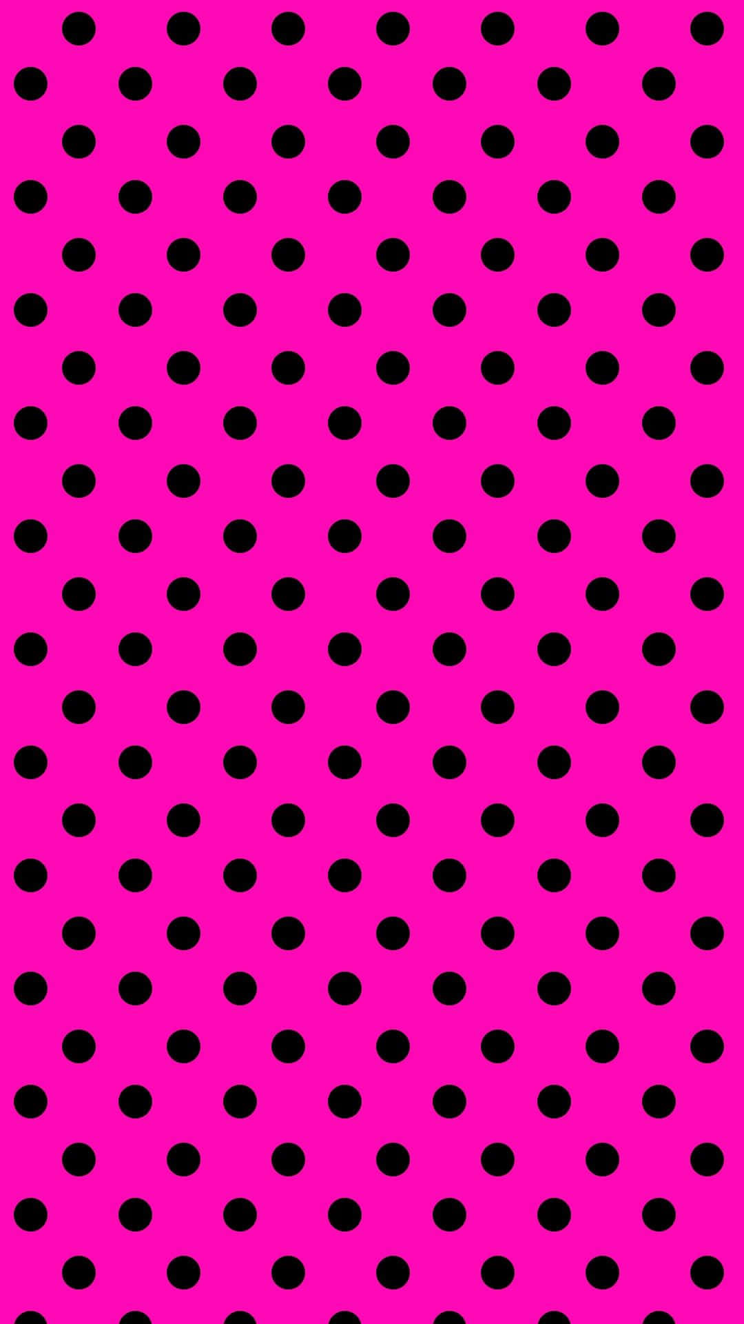 Lively Pink Polka Dot Pattern Background