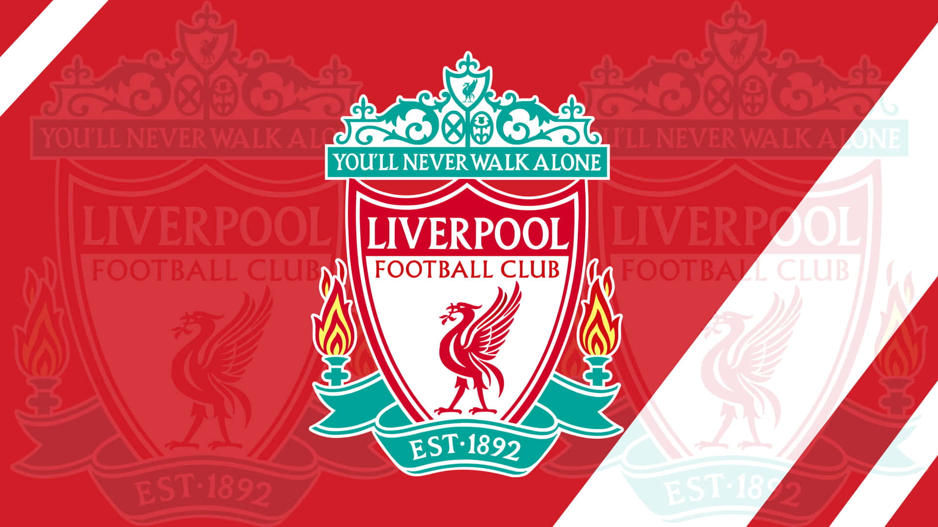 Liverpool F.c. Logo With Three Golden Crowns