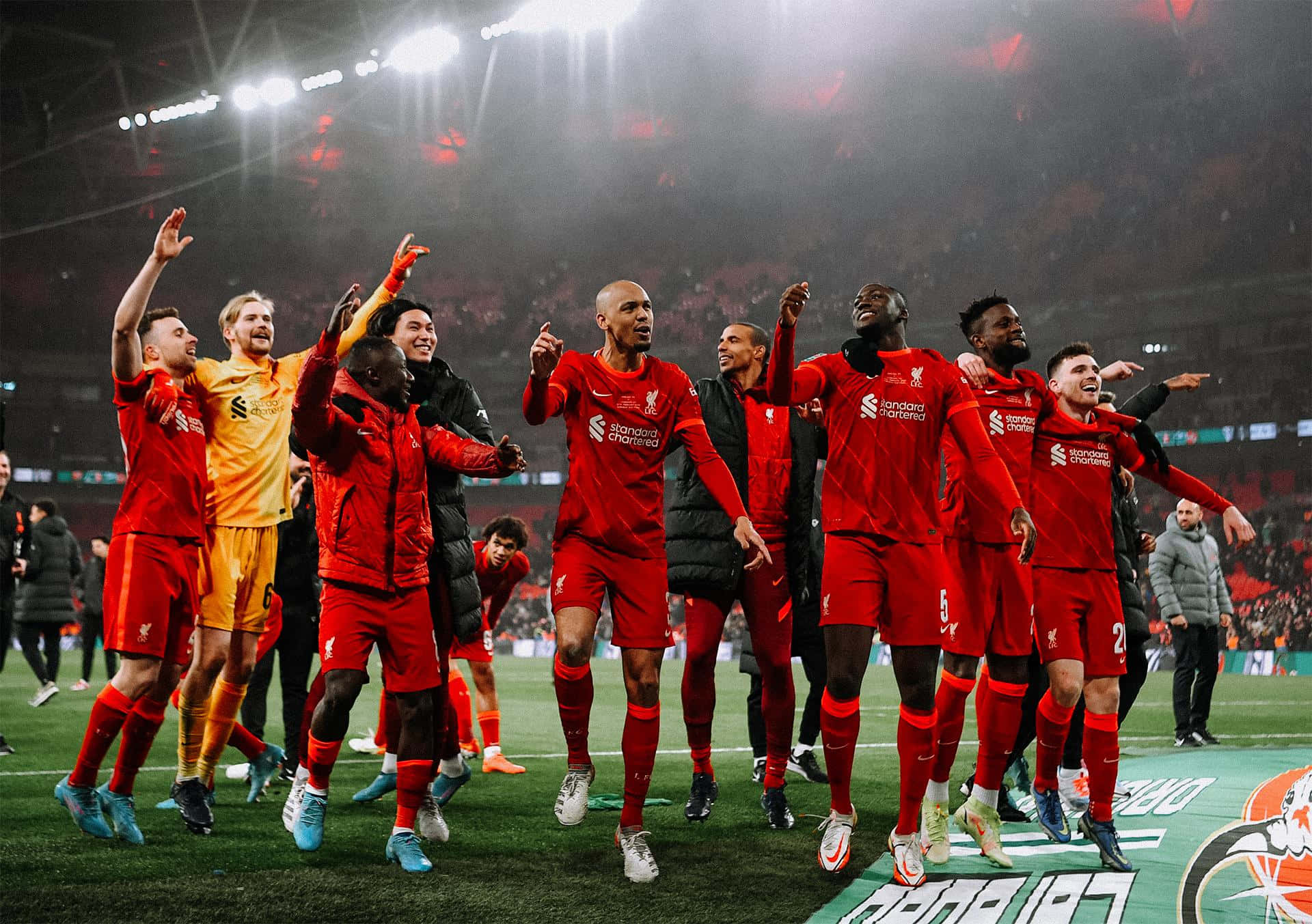 Liverpool F.c's Electric Anfield Stadium Background