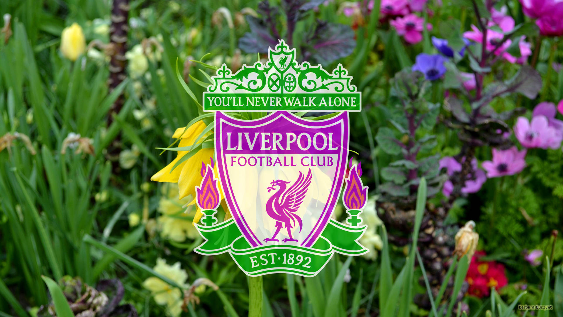 Liverpool Fc Floral Background Background