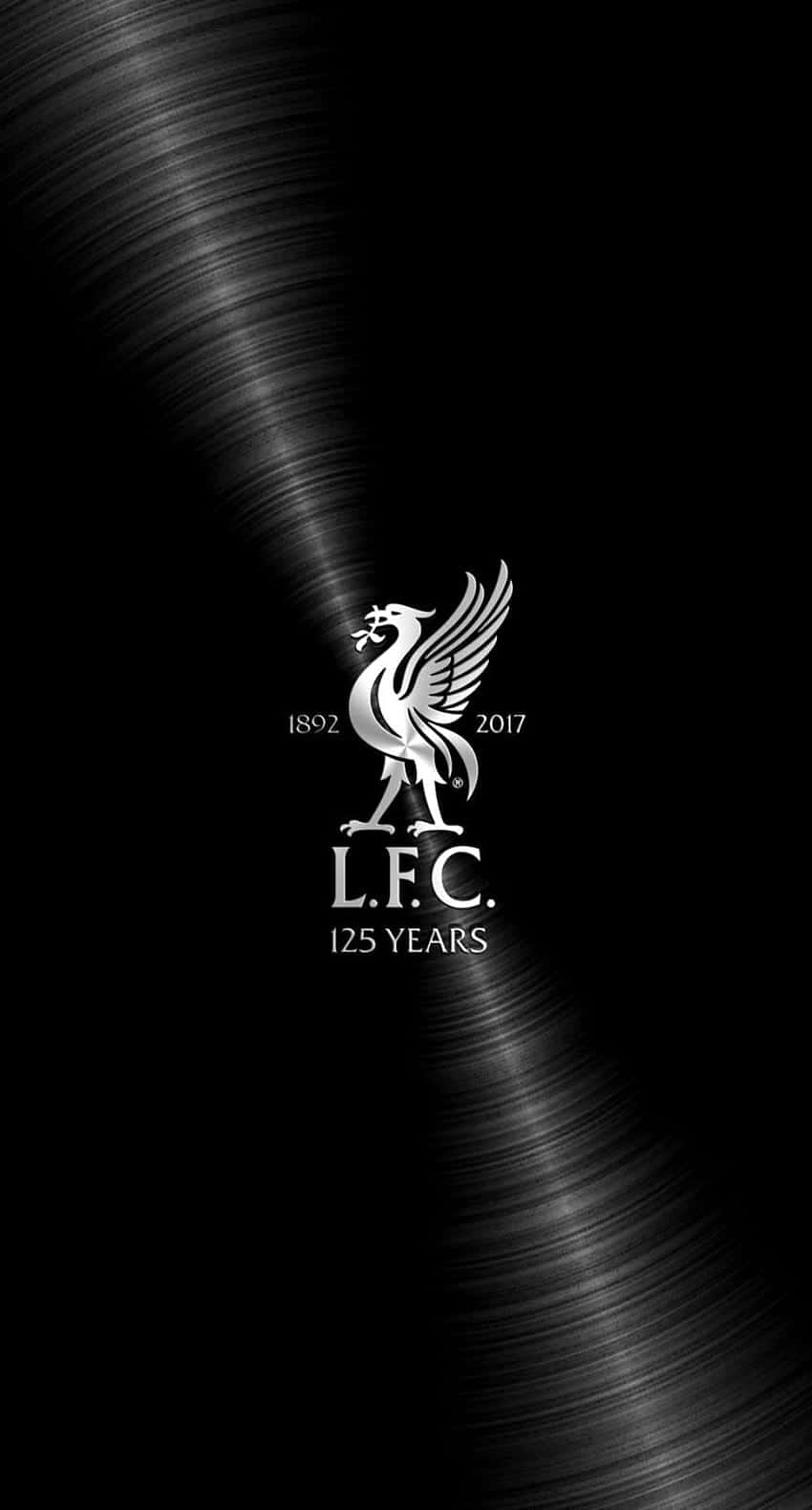 Liverpool Fc Logo On A Black Background Background