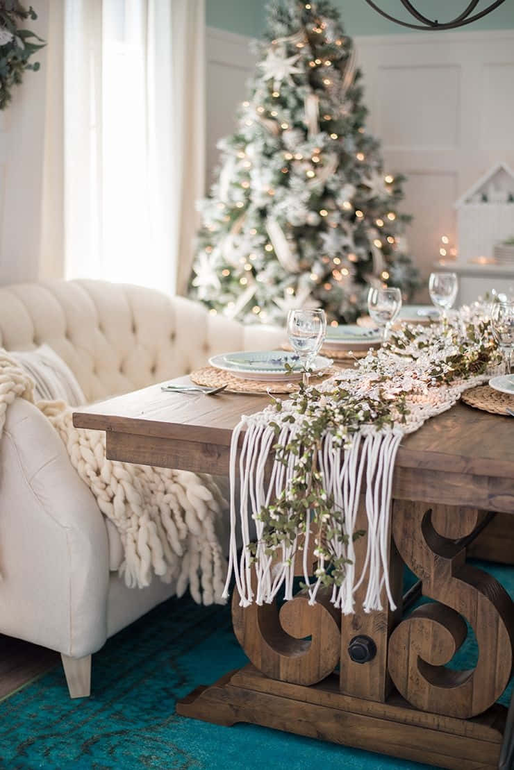 Living Room Farmhouse Christmas Tree
