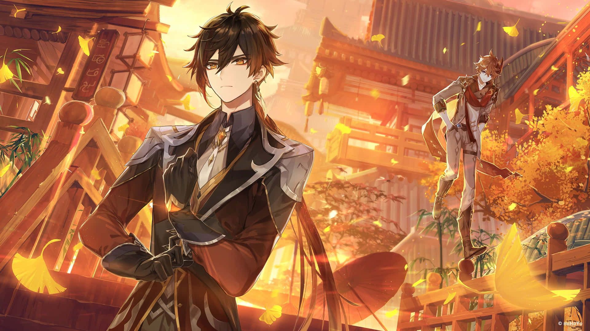 Liyue Men Genshin Matching Pfp Background