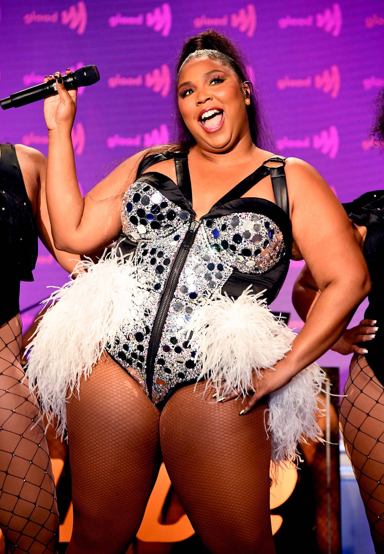 Lizzo In Onstage Glory Background