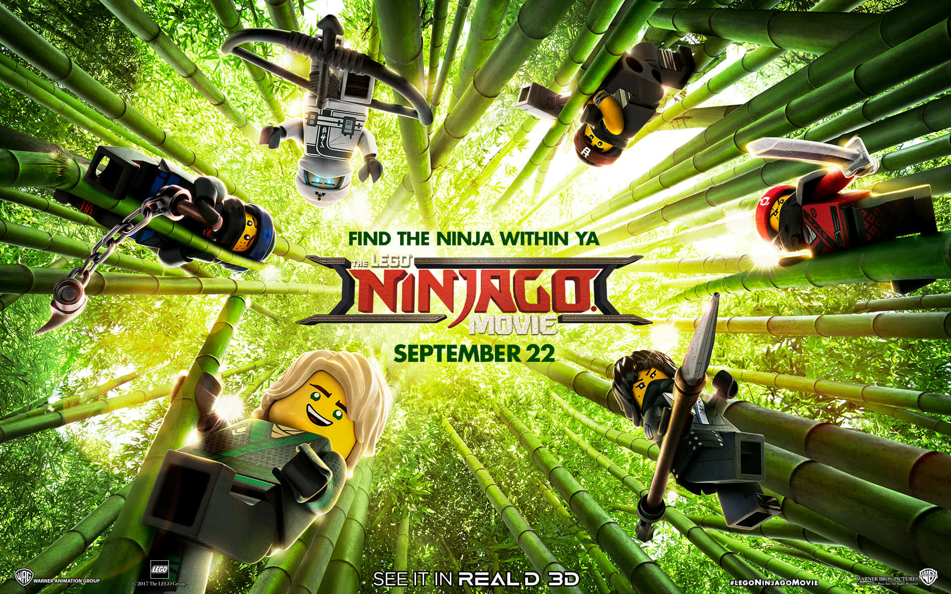 Lloyd And His Crew From The Lego Ninjago Movie Background