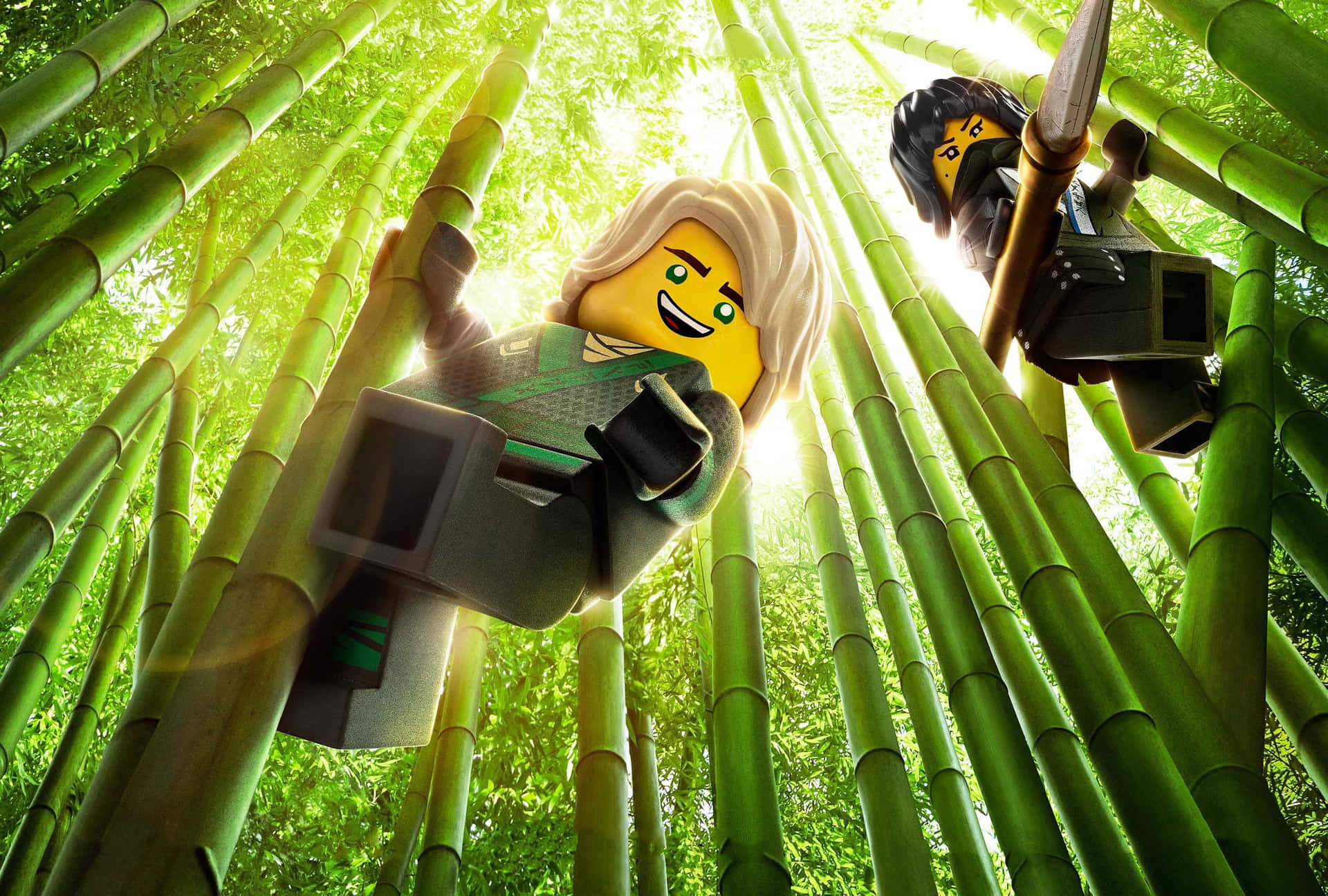 Lloyd Fighting A Villain In The Lego Ninjago Movie