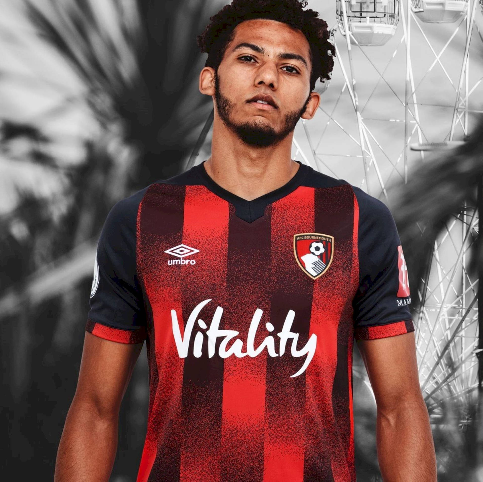 Lloyd Kelly Wearing Afc Bournemouth Jersey