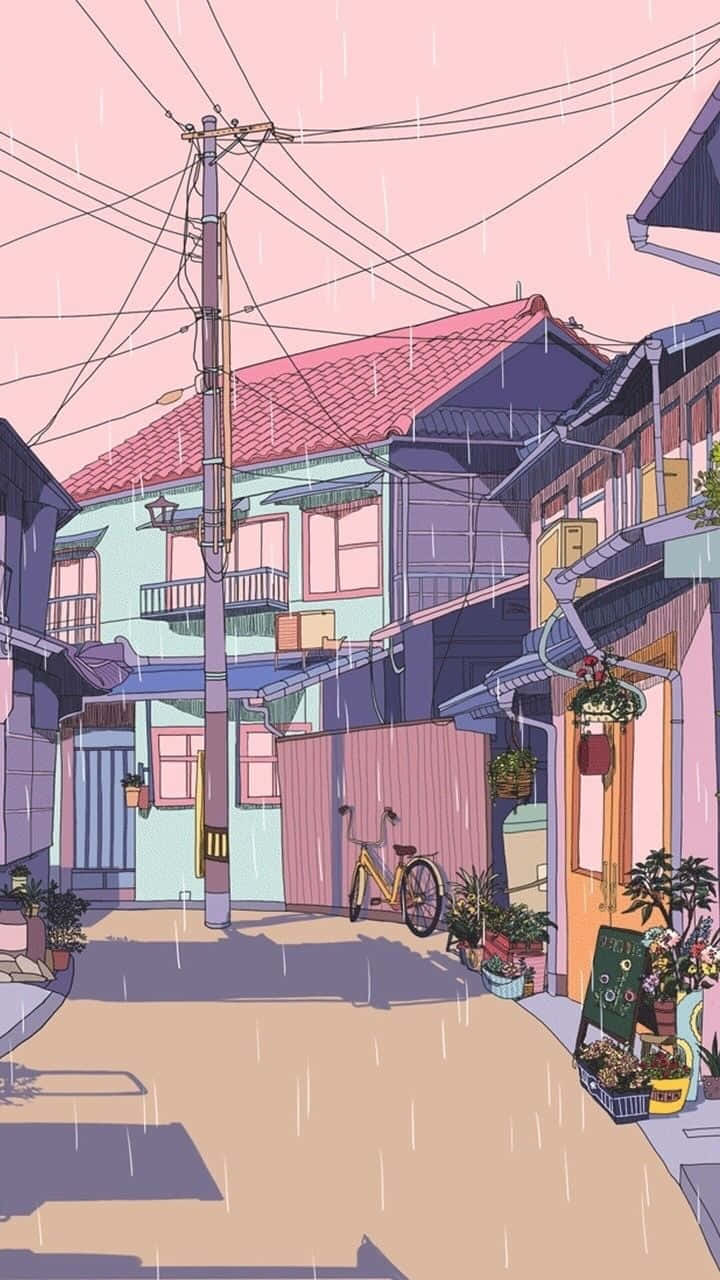 Lo Fi Aesthetic Cityscape Background