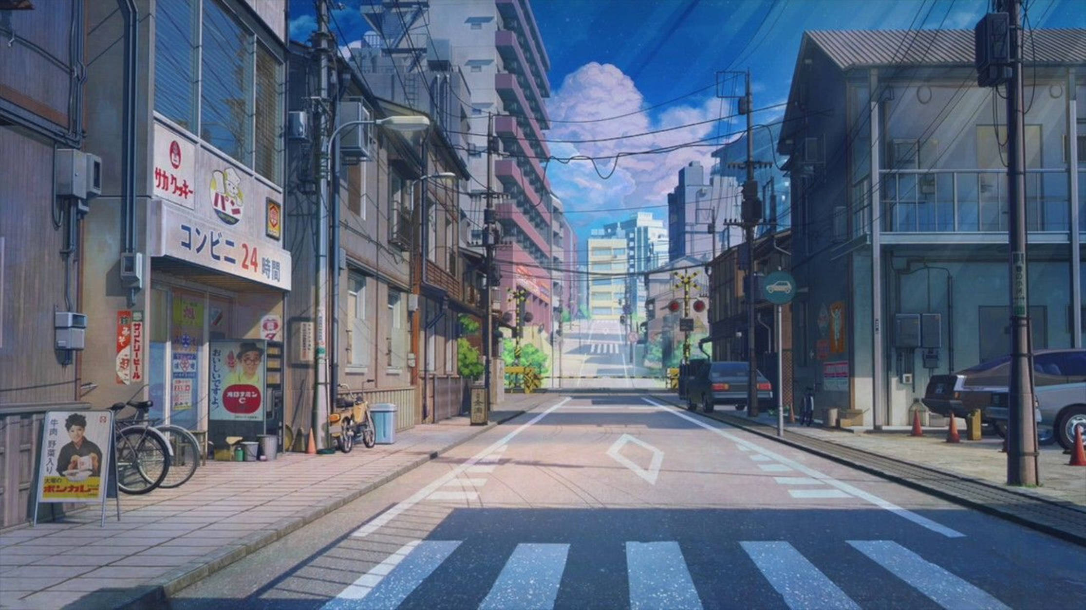 Lo Fi Anime Tokyo Japan Street Background