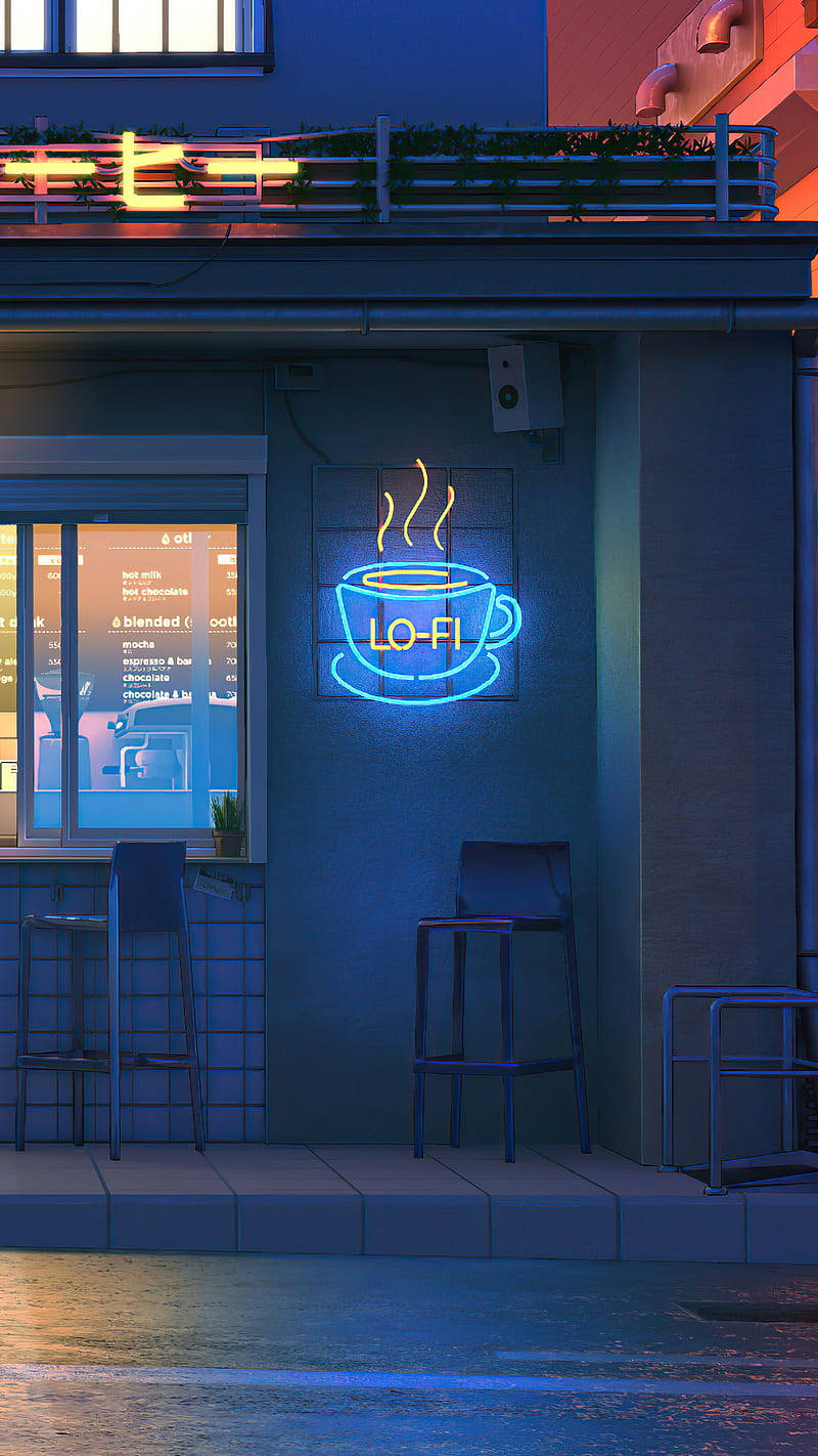 Lo Fi Iphone Cafe Background