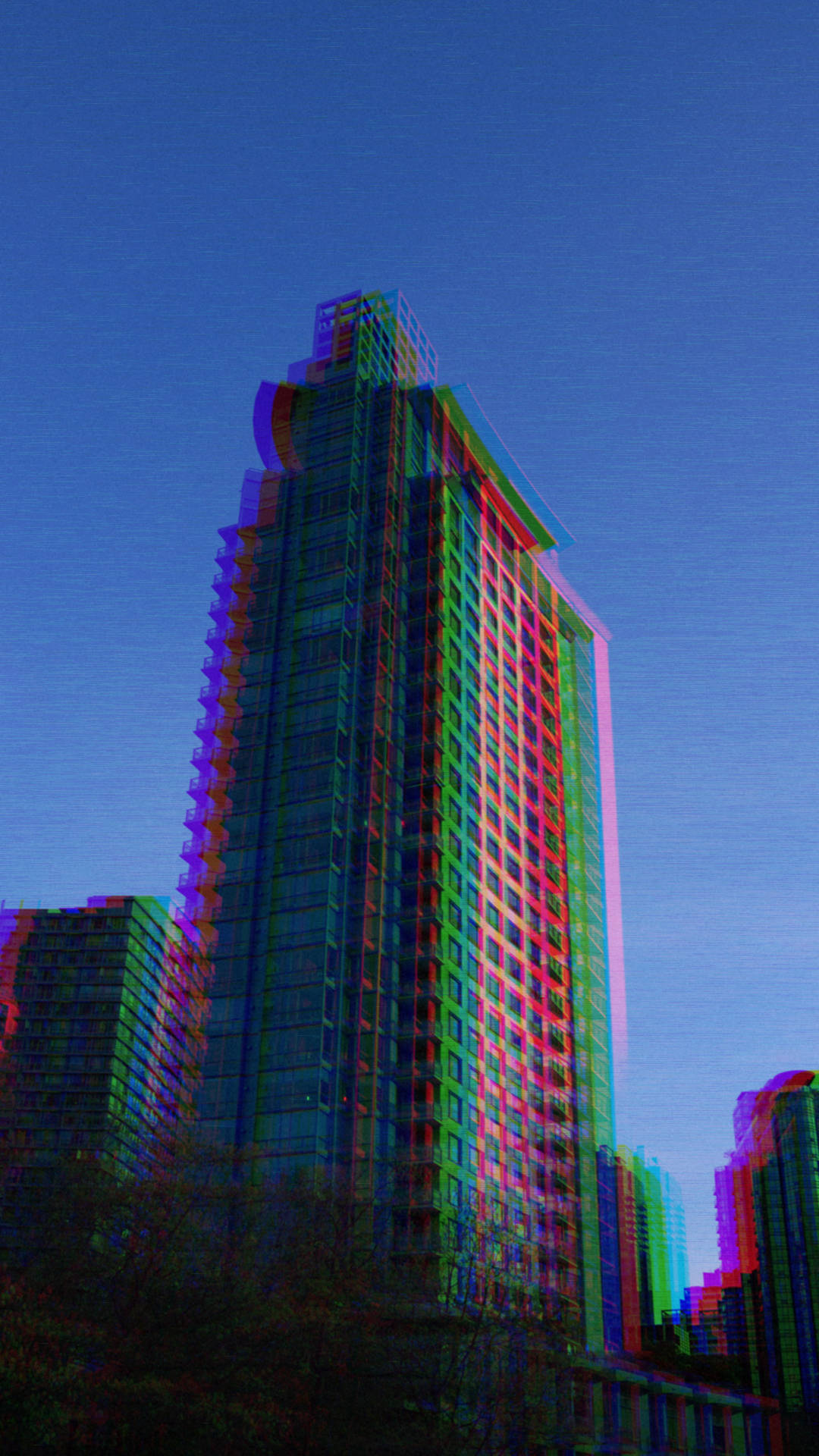 Lo Fi Iphone Trippy Building Background