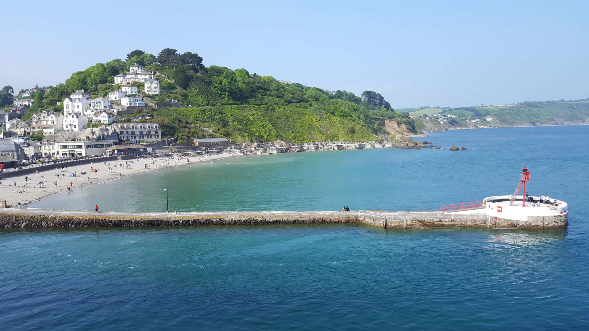 Local Beach Resort In England Background