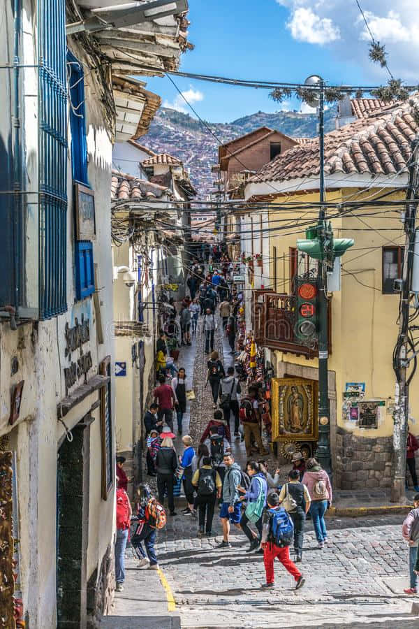 Local Neighborhood In Peru Background