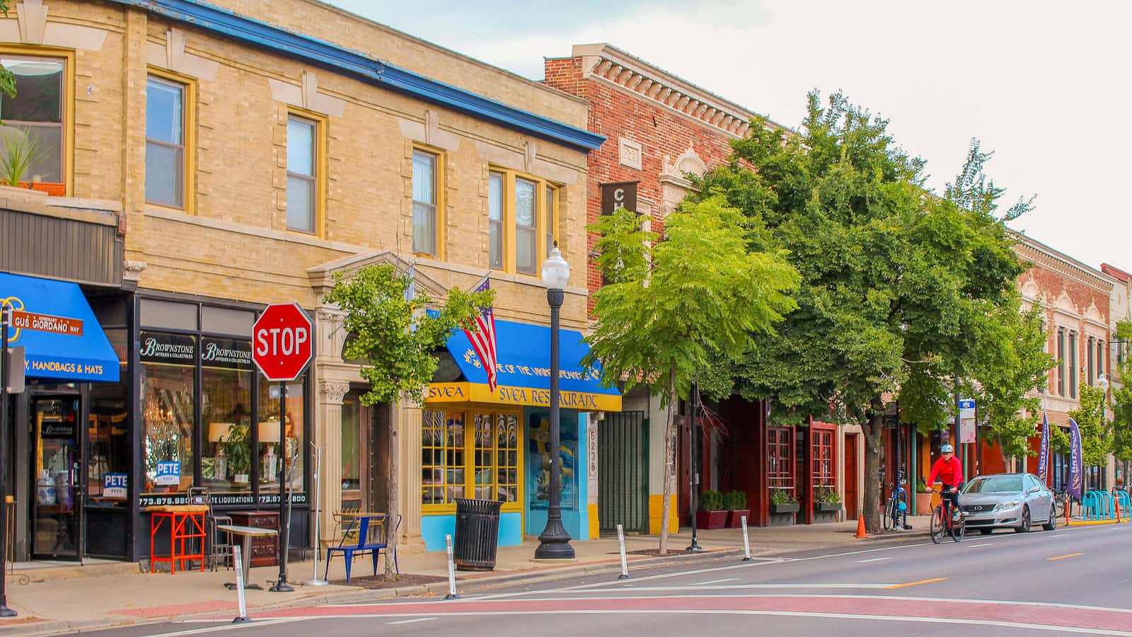 Local Shops In Andersonville Background