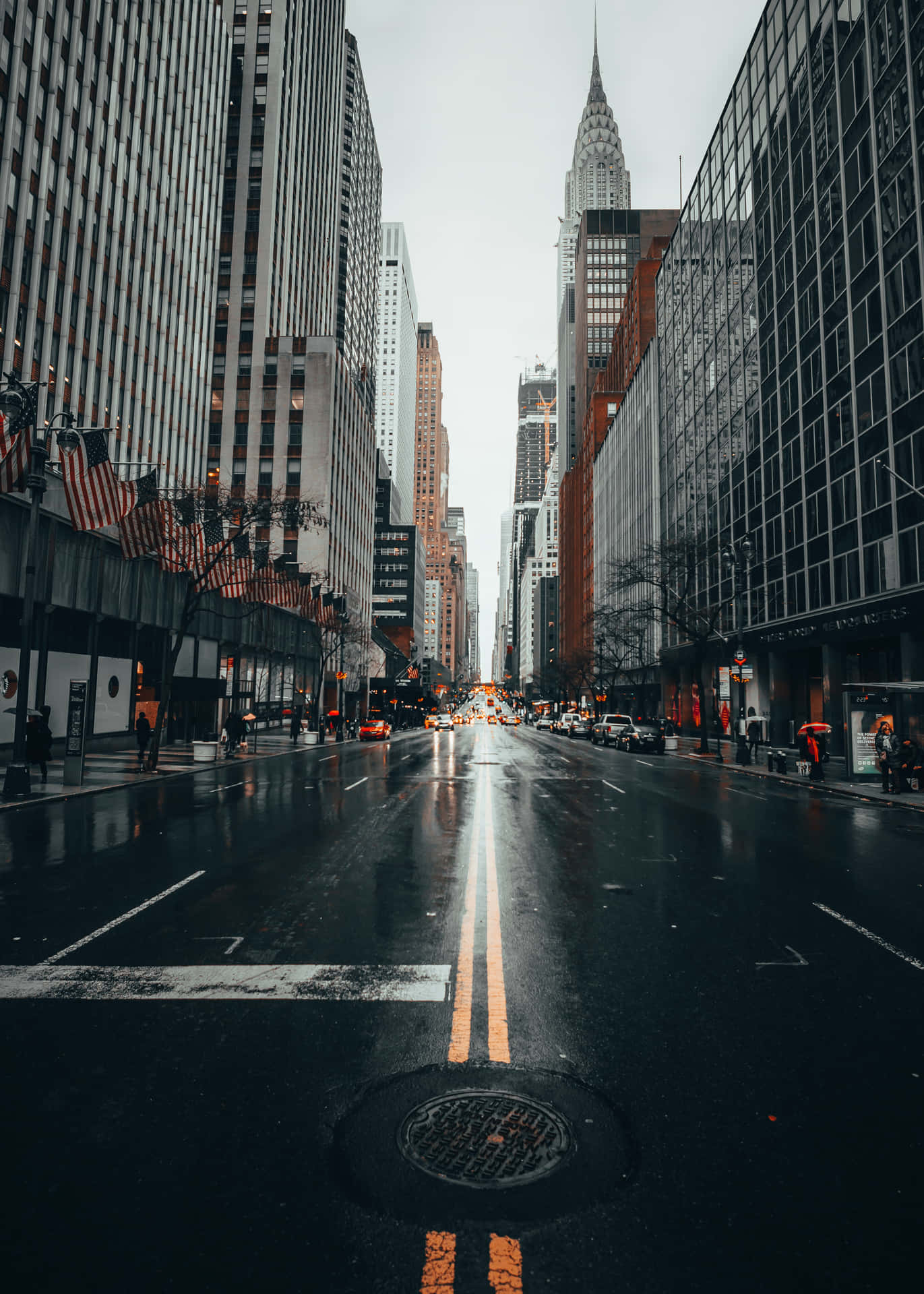 Local Street In New York Background